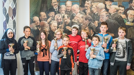 Pokalvinnare schack56an i Stockholm 2015